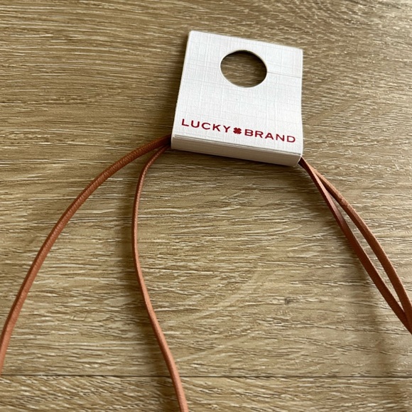 Lucky Brand Floral Rope Tie Choker Necklace - Picture 4 of 6